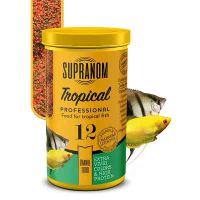 Supranom tropical balık yemi granul food 250ml (12)
