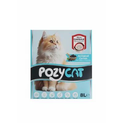 Pozycat Micro Capsule Technology Karbonlu Akıllı Kedi Kumu 8 Lt