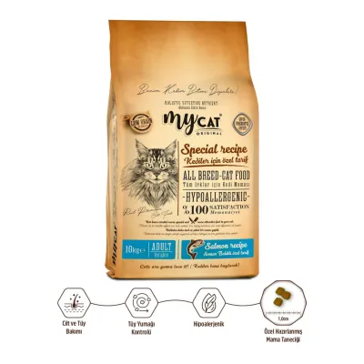 Mycat Somonlu Kedi Maması 10 Kg