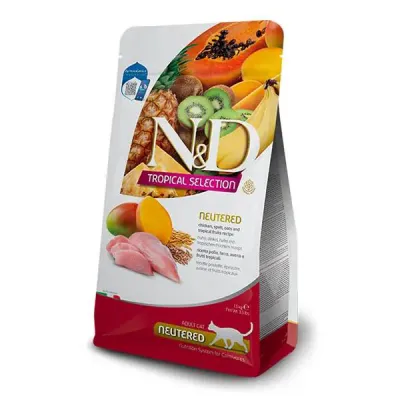 ND Tropical Selection Tavuklu Kısırlaştırılmış Kedi Maması 1.5Kg
