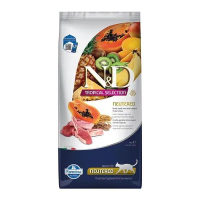 ND Tropical Kuzu Etli Kısırlaştırılmış Kedi Maması 10 KG
