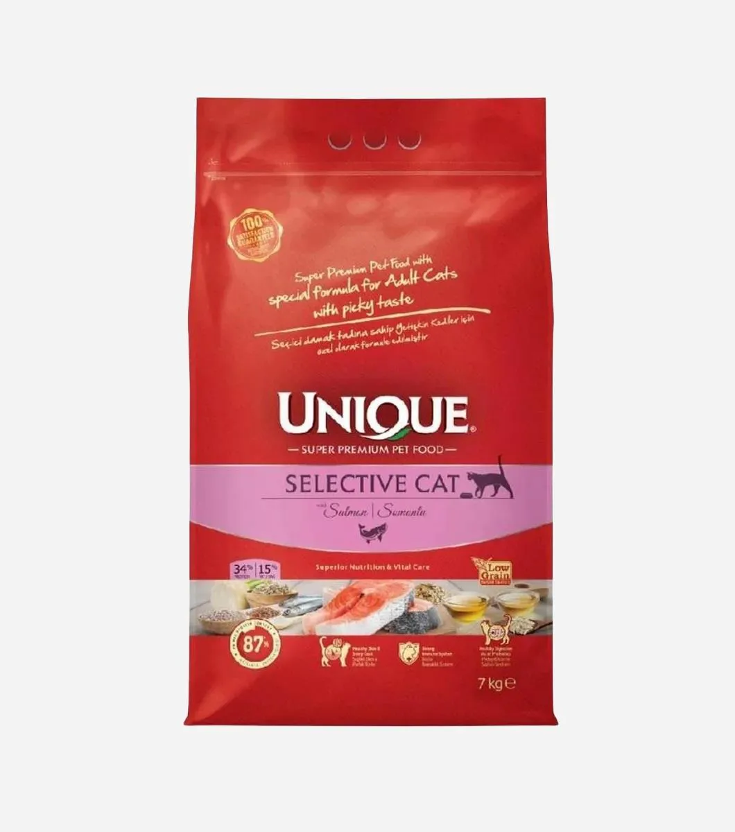 Unique Selective Yetişkin Kedi Maması Somonlu 7 kg